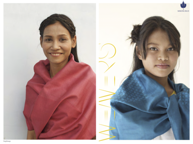 【写真】実際にメイクアップワークショップを受けた女性たち。笑顔でスカーフを身につけている